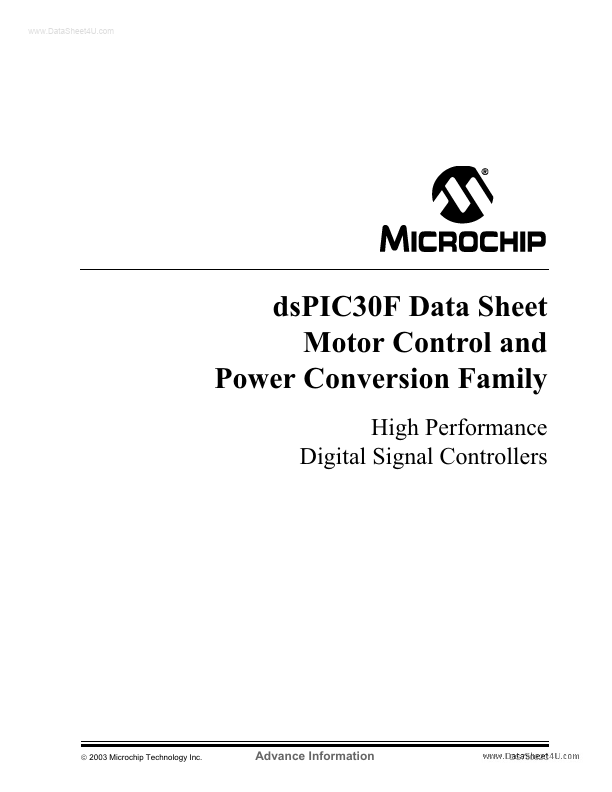 PIC30F2010 DSPIC30Fxxxx Datasheet, Distribuidor, stock y mejor precio