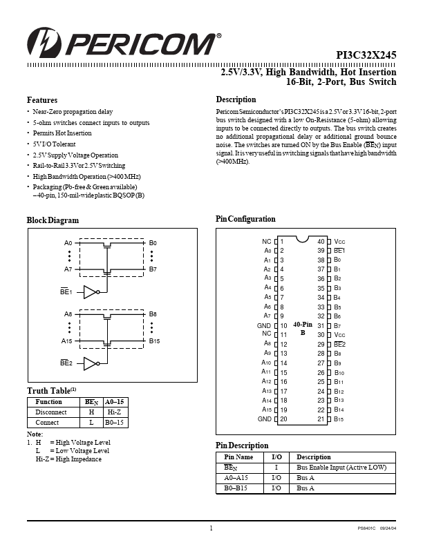 PI3C32X245BE