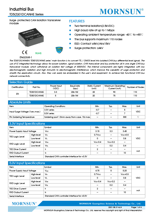 TD501DCANHE