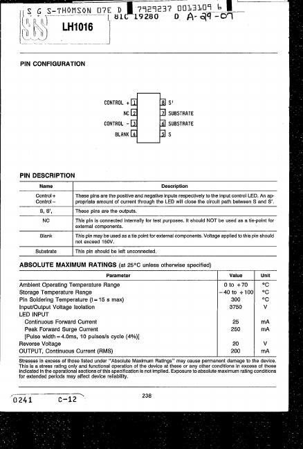 LH1016