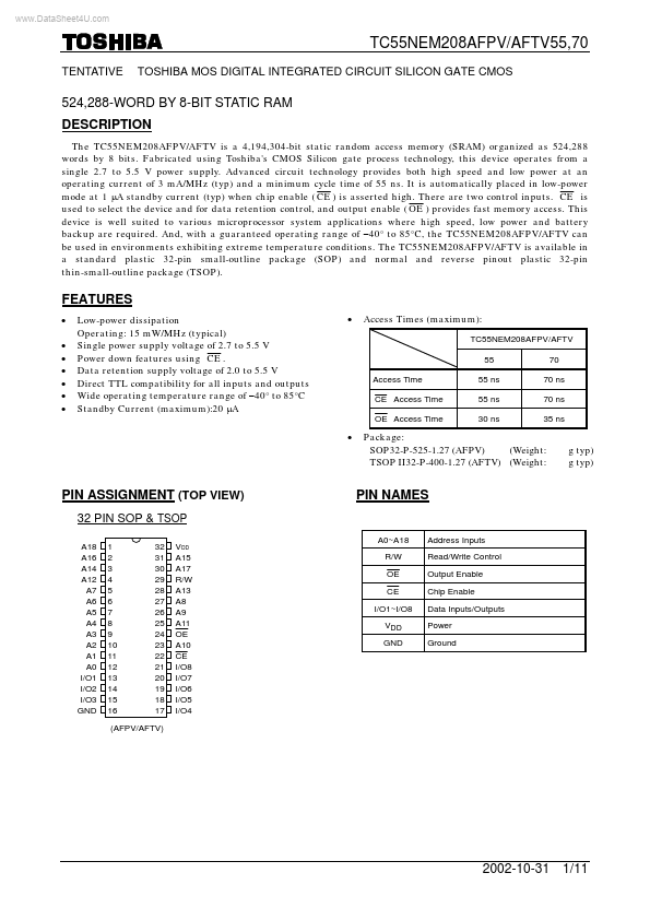 TC55NEM208AFPV