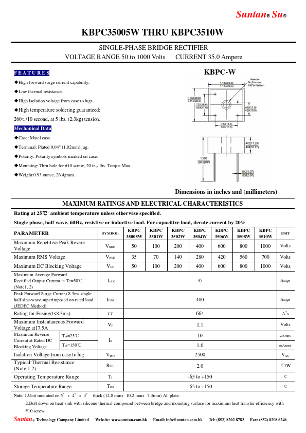 KBPC35005W