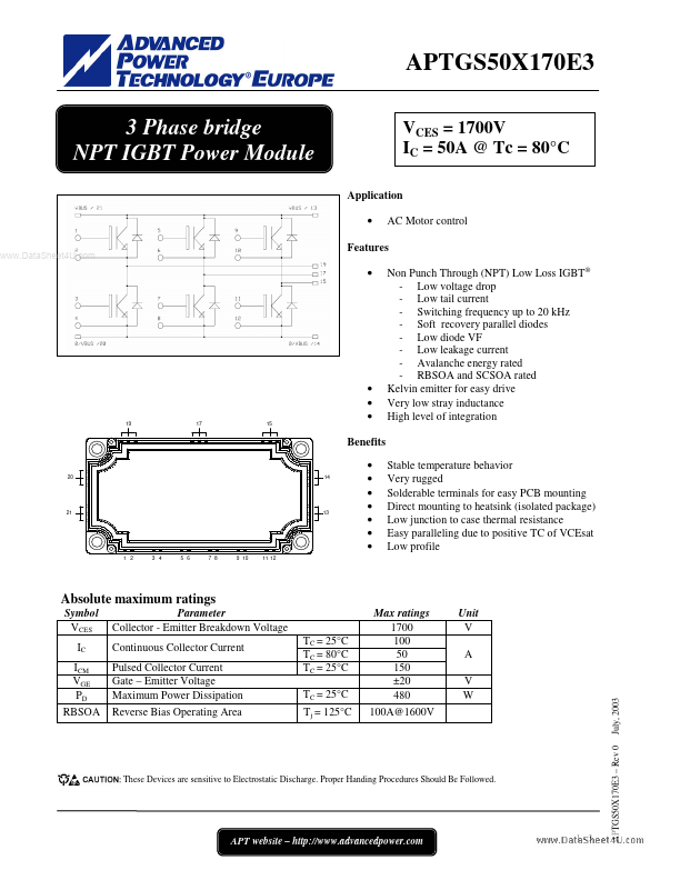 APTGS50X170E3