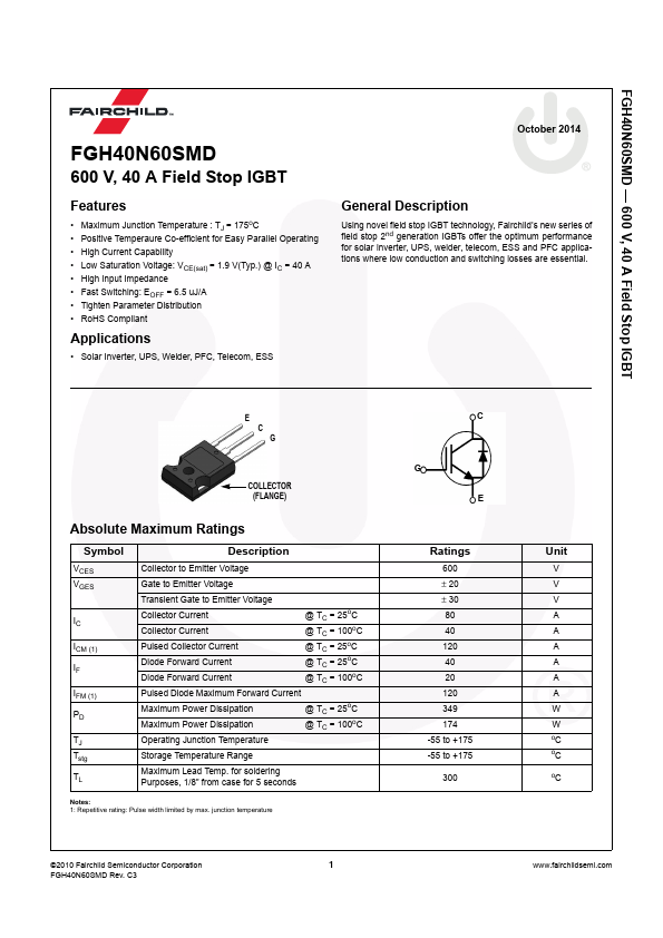 FGH40N60SMD