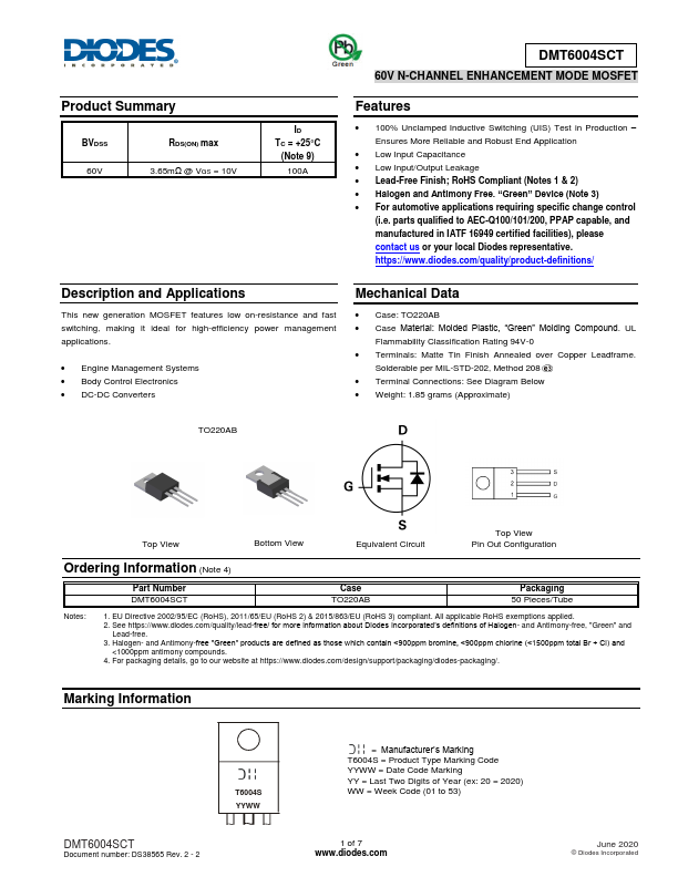 DMT6004SCT