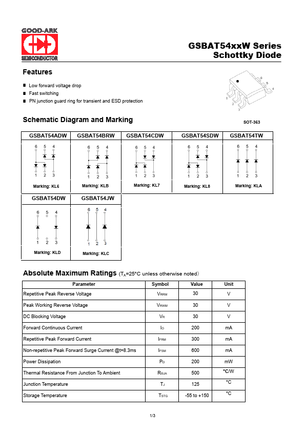 GSBAT54CDW