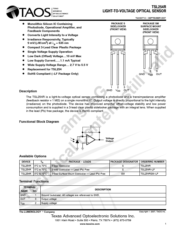 TSL254R