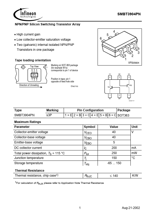 SMBT3904PN