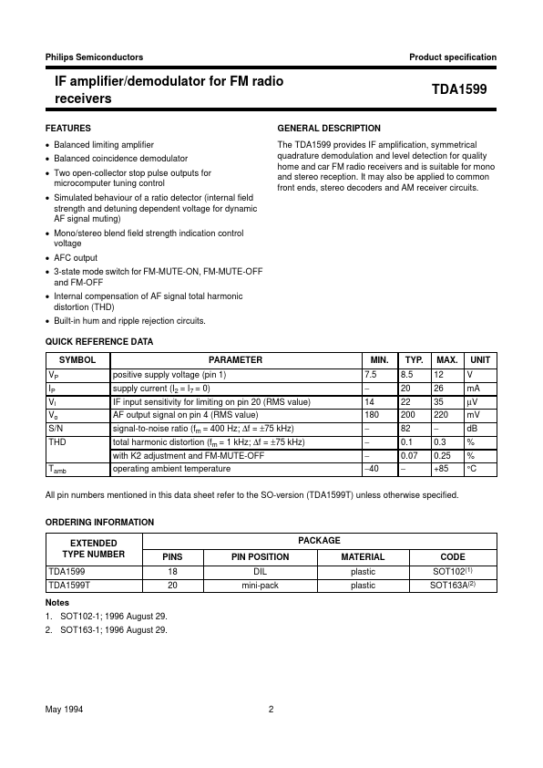 TDA1599