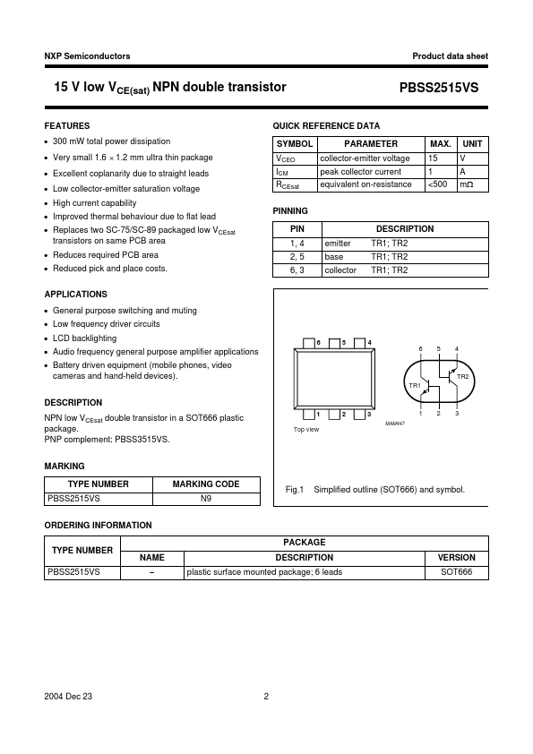 PBSS2515VS