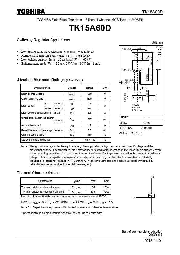 TK15A60D