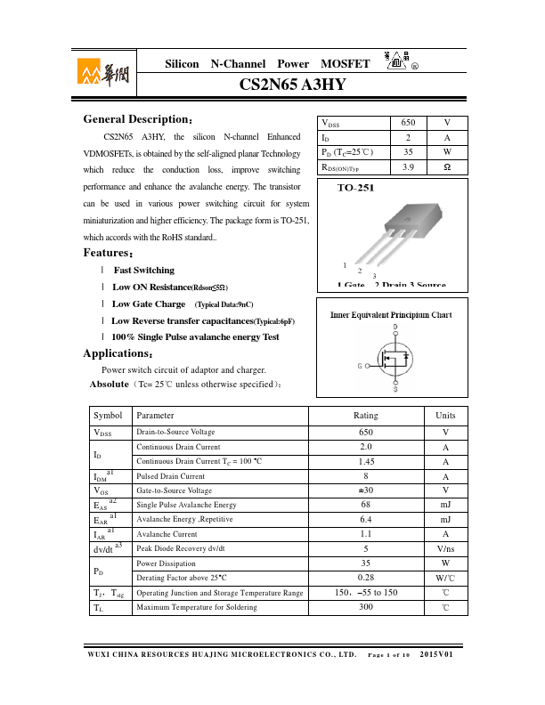 CS2N65A3HY