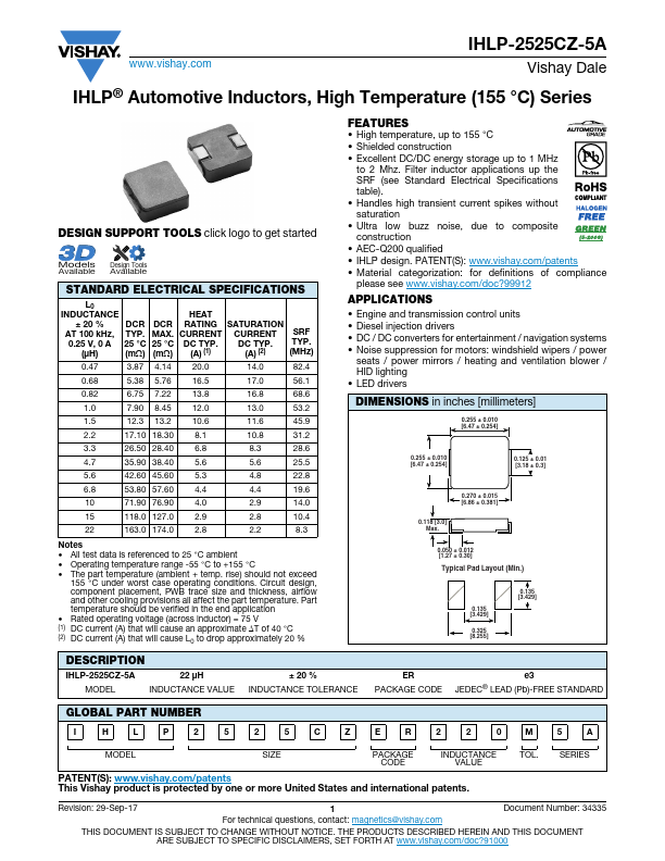 IHLP-2525CZ-5A