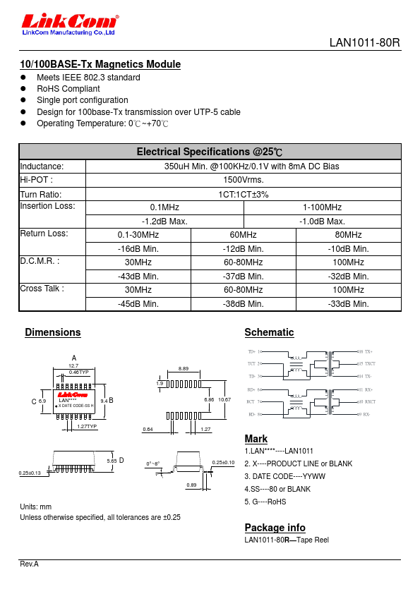 LAN1011-80R