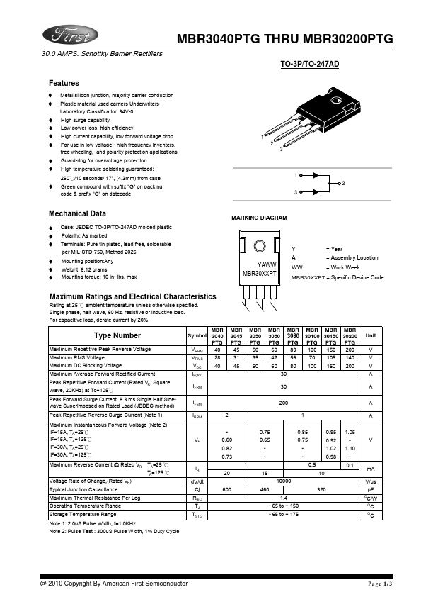 MBR30150PTG