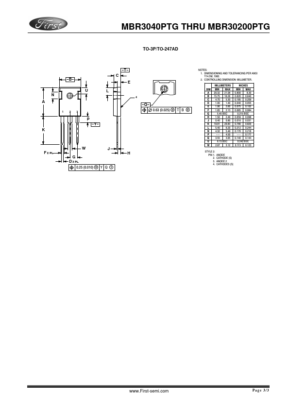 MBR30150PTG