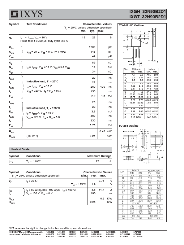 IXGT32N90B2D1