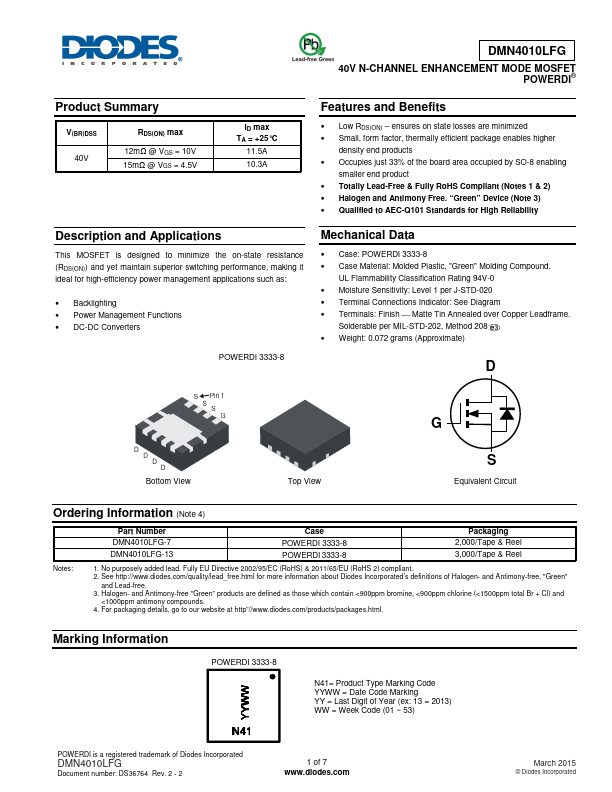 DMN4010LFG