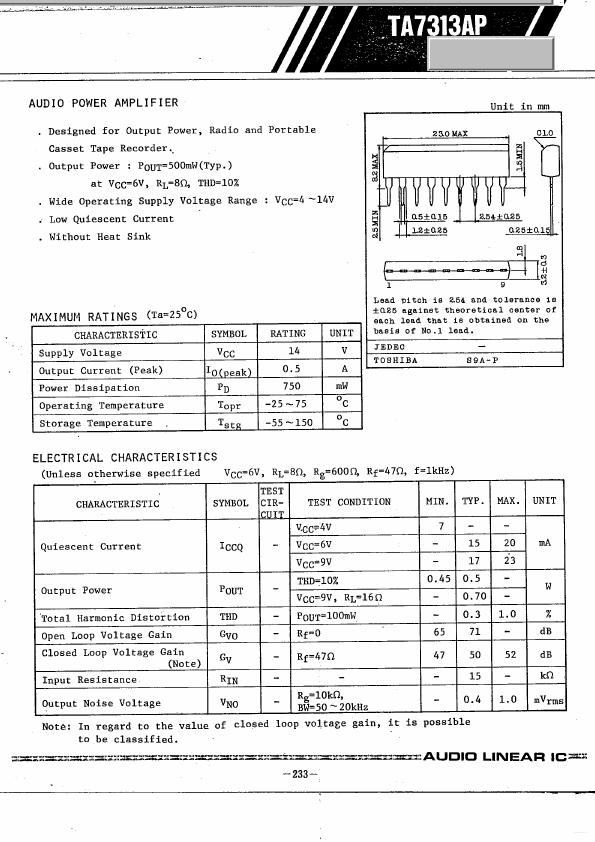 TA7313AP