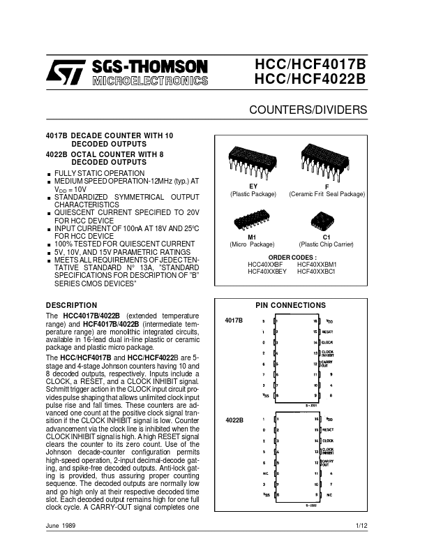 HCF4022B