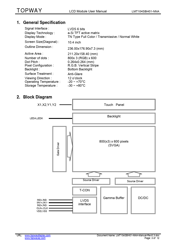 LMT104SBH01-NNA