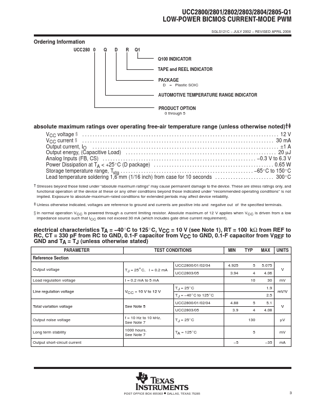 UCC2802-Q1