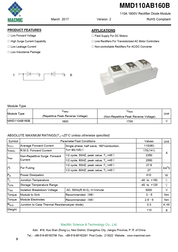 MMD110AB160B