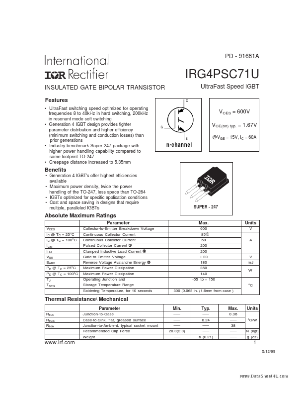 IRG4PSC71U