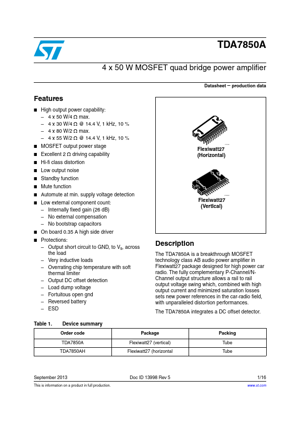 TDA7850A