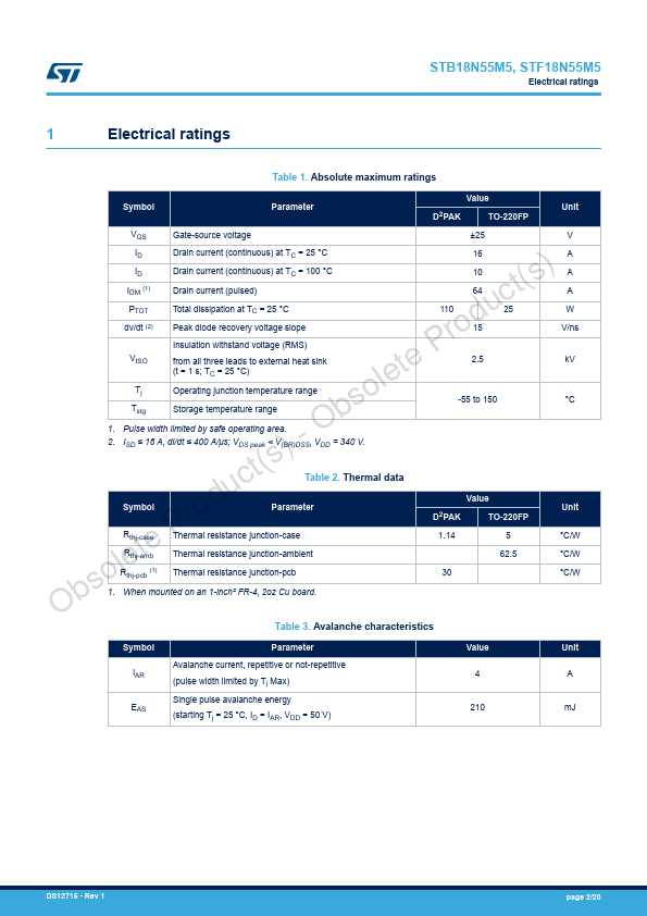 STB18N55M5