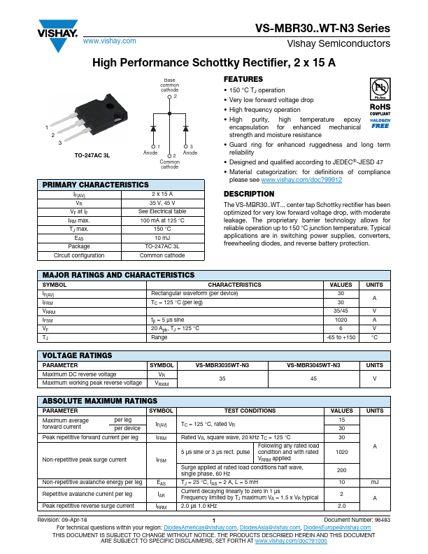 VS-MBR3035WT-N3