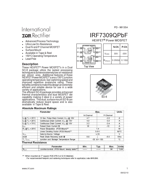 IRF7309QPBF