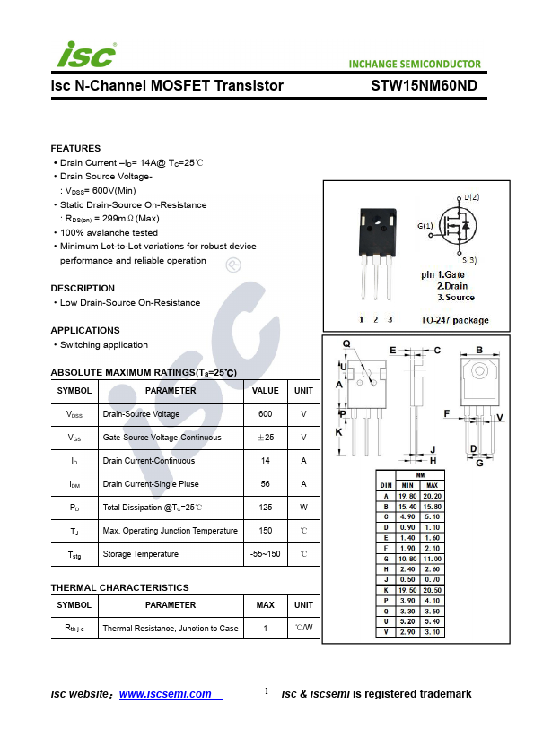 STW15NM60ND