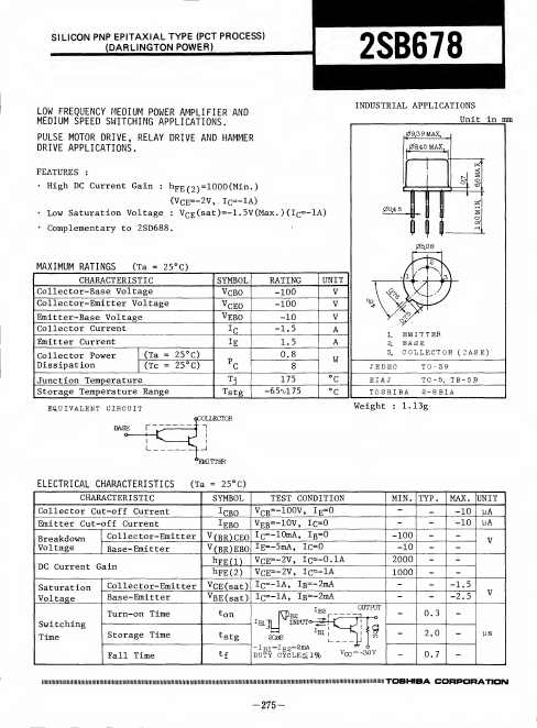 2SB678