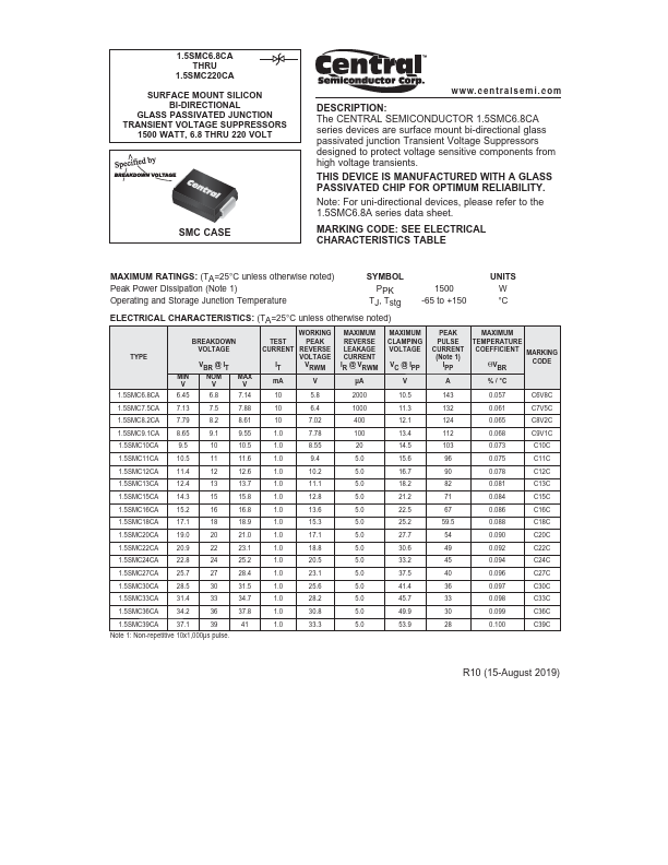 1.5SMC18CA