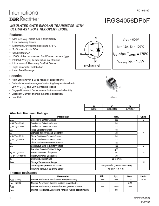 IRGS4056DPbF