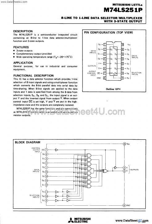 M74LS251P