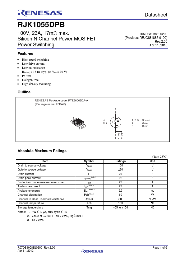 RJK1055DPB