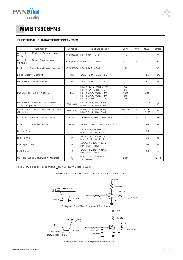 MMBT3906FN3