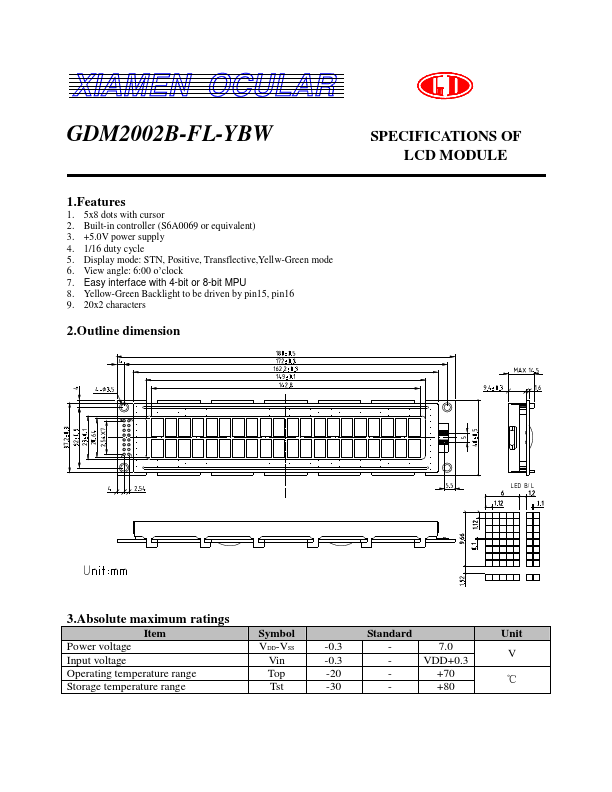 GDM2002B-FL-YBW