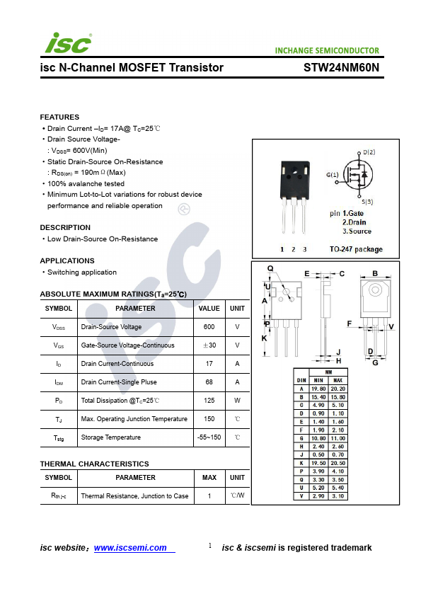 STW24NM60N