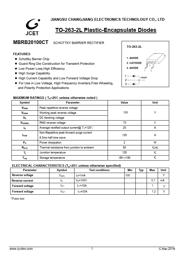 MBRB20100CT