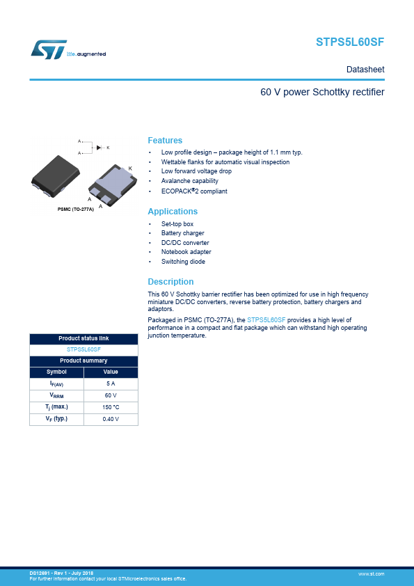 STPS5L60SF