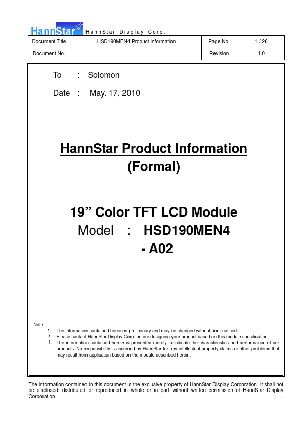 HSD190MEN4-A02