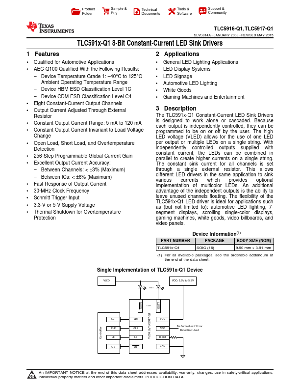 TLC5916-Q1