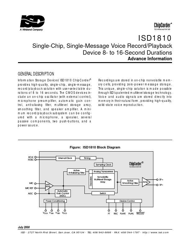 ISD1810X