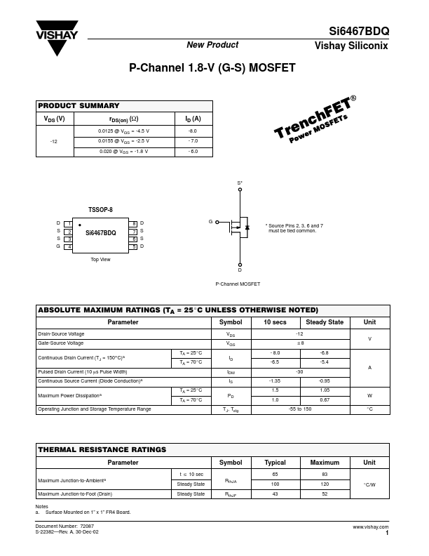 SI6467BDQ