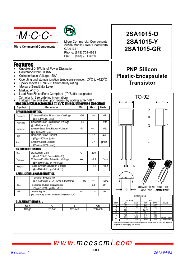 2SA1015-GR