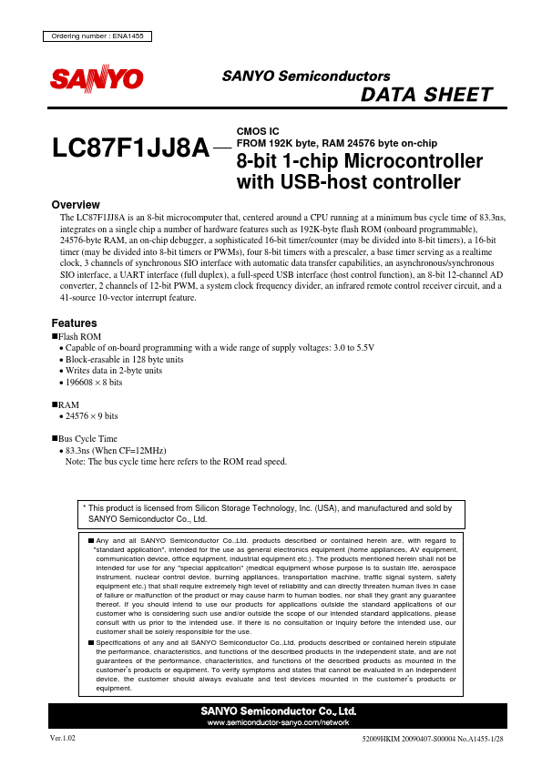 LC87F1JJ8A