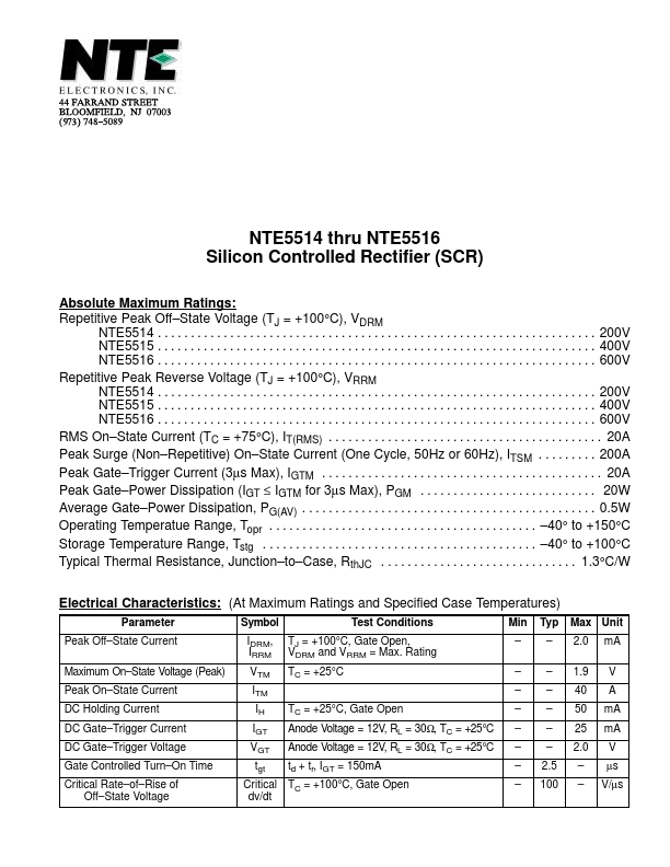 NTE5516